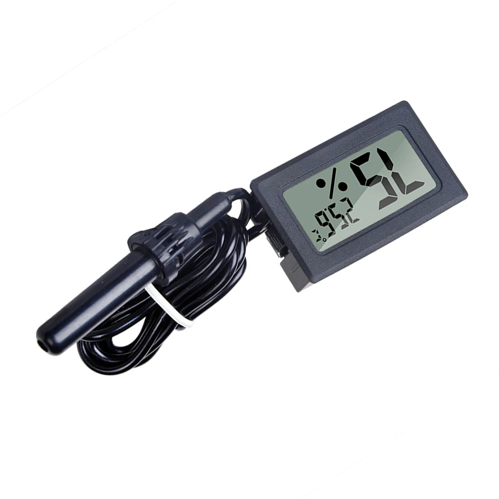 FY-12 Mini LCD Digitalthermometer Hygrometer Messgerät Tester Sonde Inkubator Aquarium Temperatur- und Feuchtigkeitsmesser Sensor Detektor – Detail 7