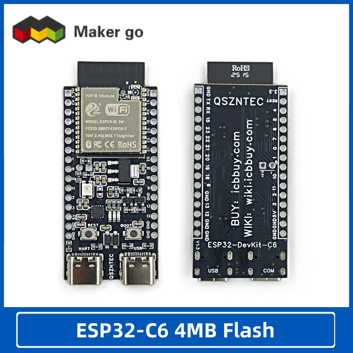 ESP32-C6 N4/N8/N16 Core Board ESP32-C6-DevKitC-1 4MB Flash WIFI6 BLE Zigbee consumo compatibile modulo serie ESP32-WROOM