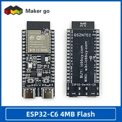 ESP32-C6 N4/N8/N16 Core Board ESP32-C6-DevKitC-1 4MB Flash WIFI6 BLE Zigbee Consumption Compatible ESP32 Series Module