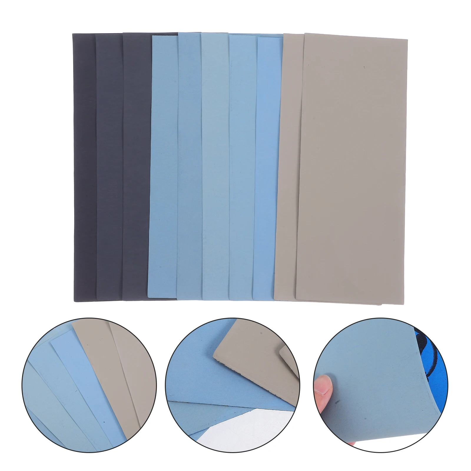 

10pcs Water Sandpaper Combination Ultrafine Wet Dry Grit Paper for Car Polishing Plastic Bodywork Finishing