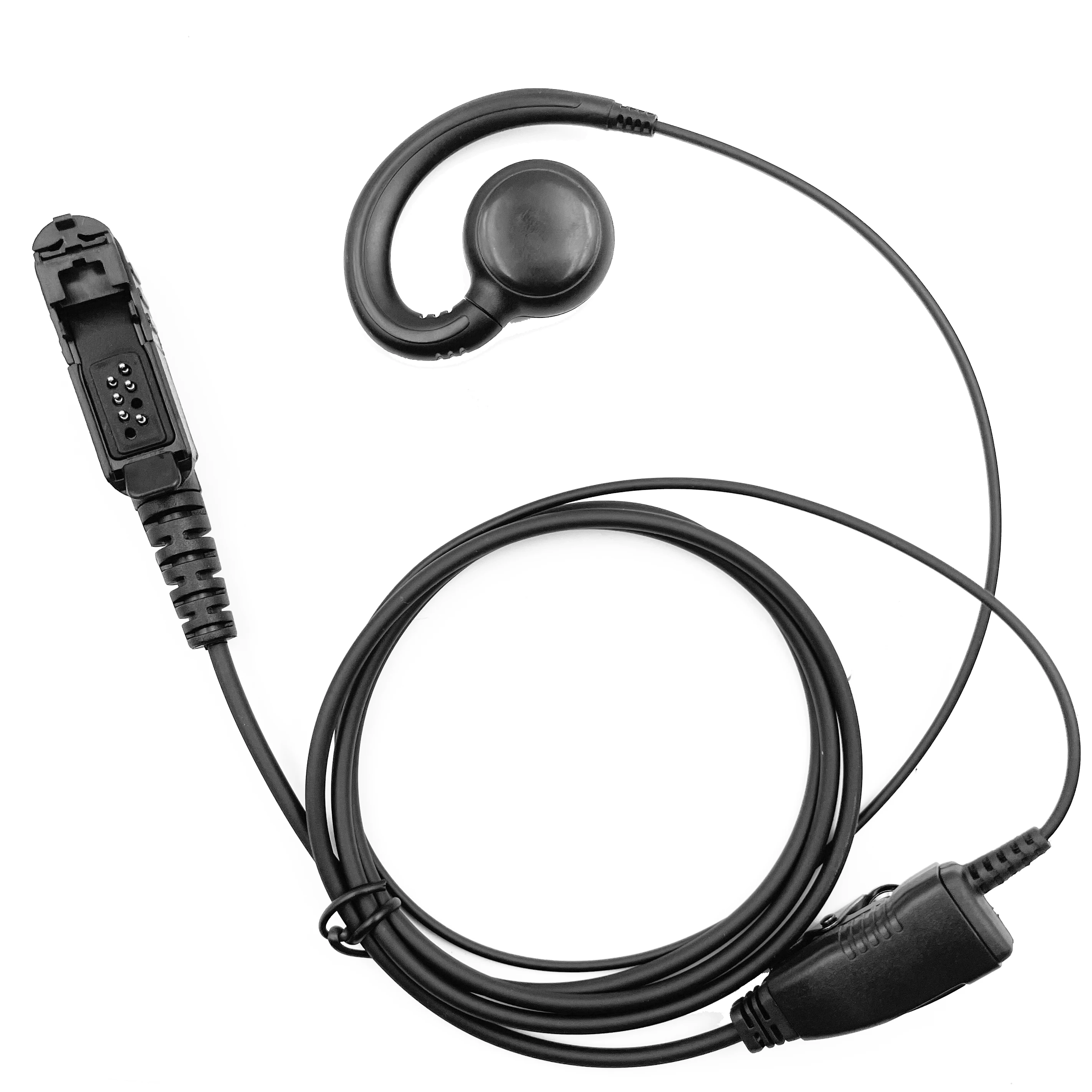 Mikrofon Headset Lubang Suara Walkie Talkie untuk Radio Motorola MTP3550 MTP3250 MTP3150 MTP3200 MTP3100 Headset Pengawasan Lubang Suara