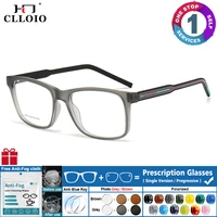 CLLOIO, gafas graduadas deportivas grandes cuadradas simples ultraligeras de negocios para hombres, gafas protectoras fotocromáticas personalizadas para miopía
