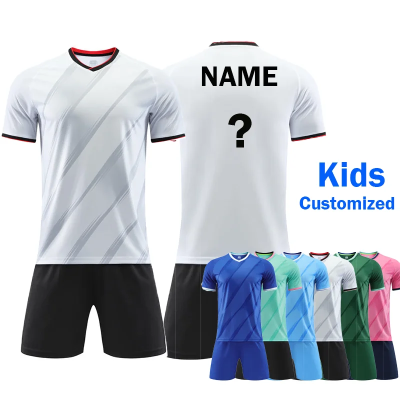 

Customized Football Kits Kids Jersey Custom Soccer Kits Child Soccer Clothes Child Kids Clothes Boys Football Childs Accessories