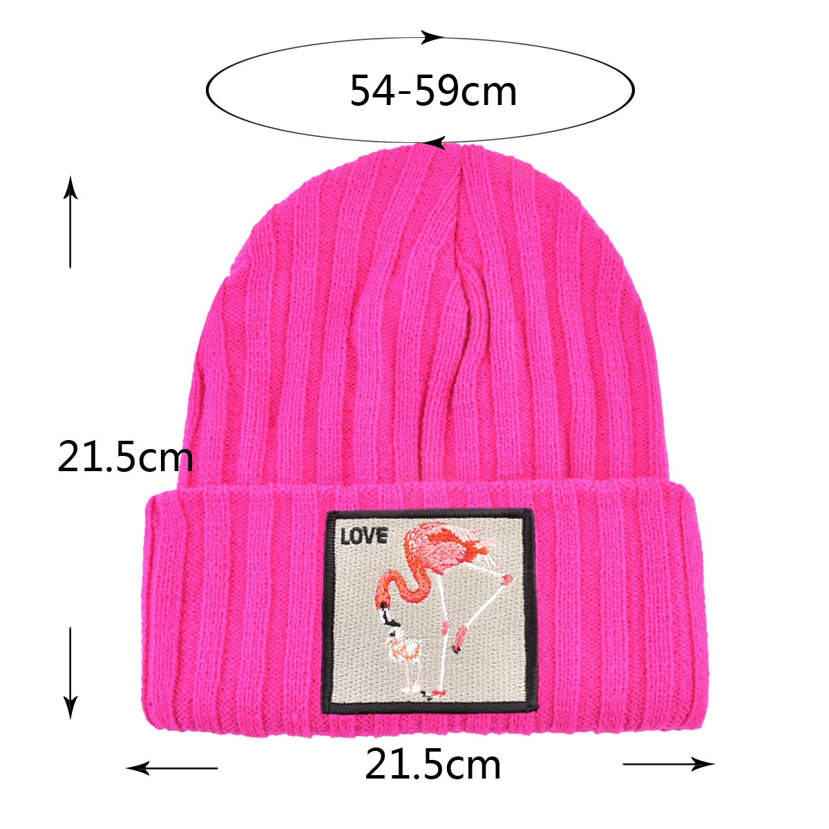 Skullies czapki damskie jesienno-zimowa odzież uliczna czapka z dzianiny czapka męska dzianinowa jednokolorowa czapka Gorras z haftem naszywka czapka — zdjęcie 7