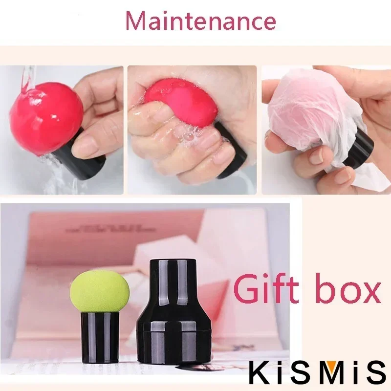 KISMISMakeup Sponge Set Foundation Blend Beauty Sponge with Liquid Cream and Powder Flawless Multi-color Makeup Tools