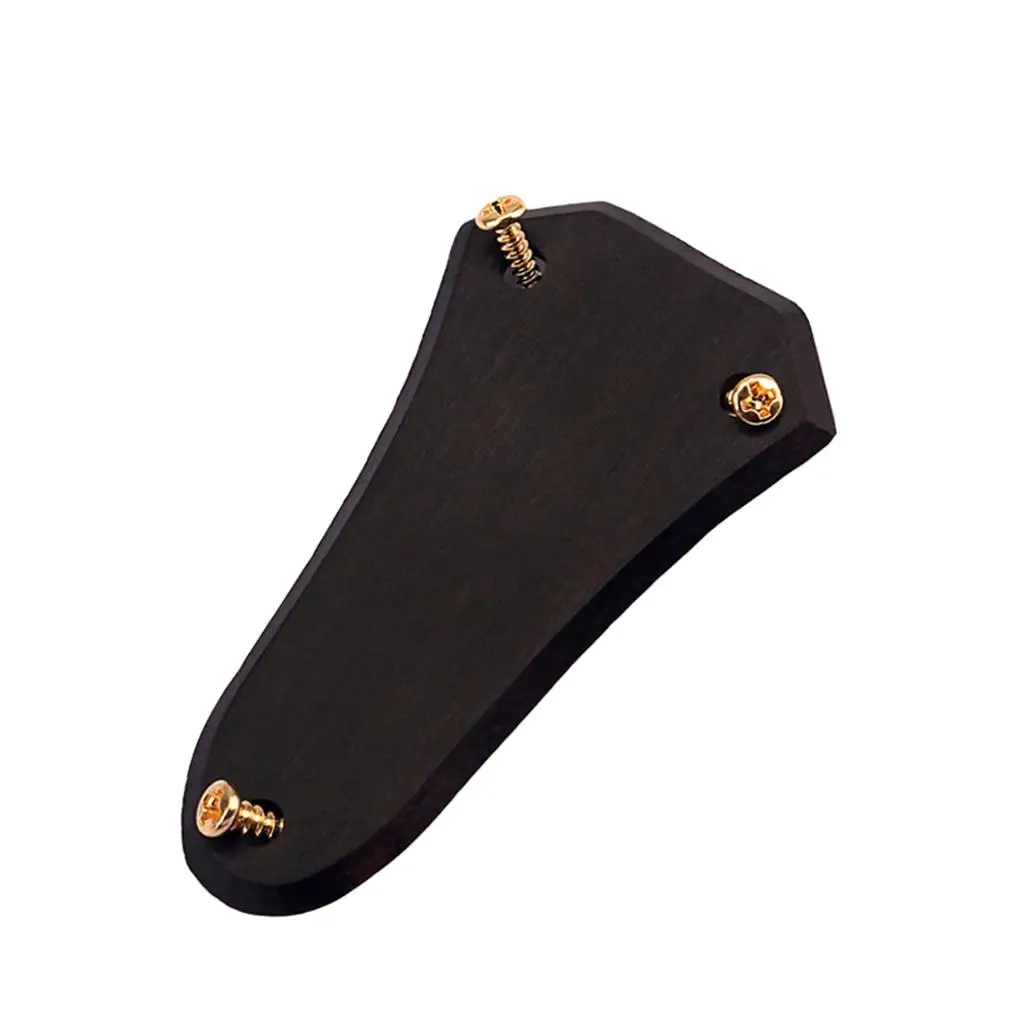 Ebony Truss Rod Cover Durable Guitar Replacement Accessory with Mounting Screws for Electric Guitar Parts