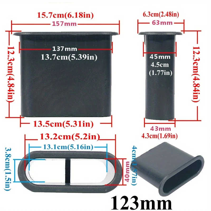 Speaker Port Tube Bass Reflex Inverting Woofer Sub woofer Abs Oval Inverter Hole Vent