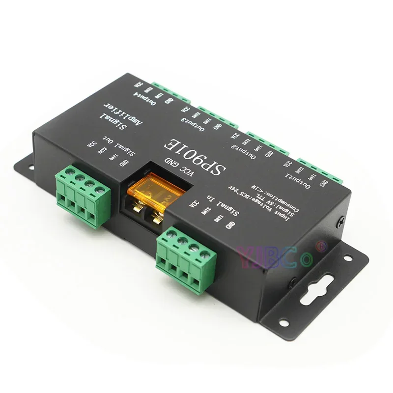 SP901E 5V-TTL Signal Dual Signals Support WS2812 WS2811 APA102 SK6812 RGB RGBW TTL SIP  LED Signal Amplifier Controller SP901E