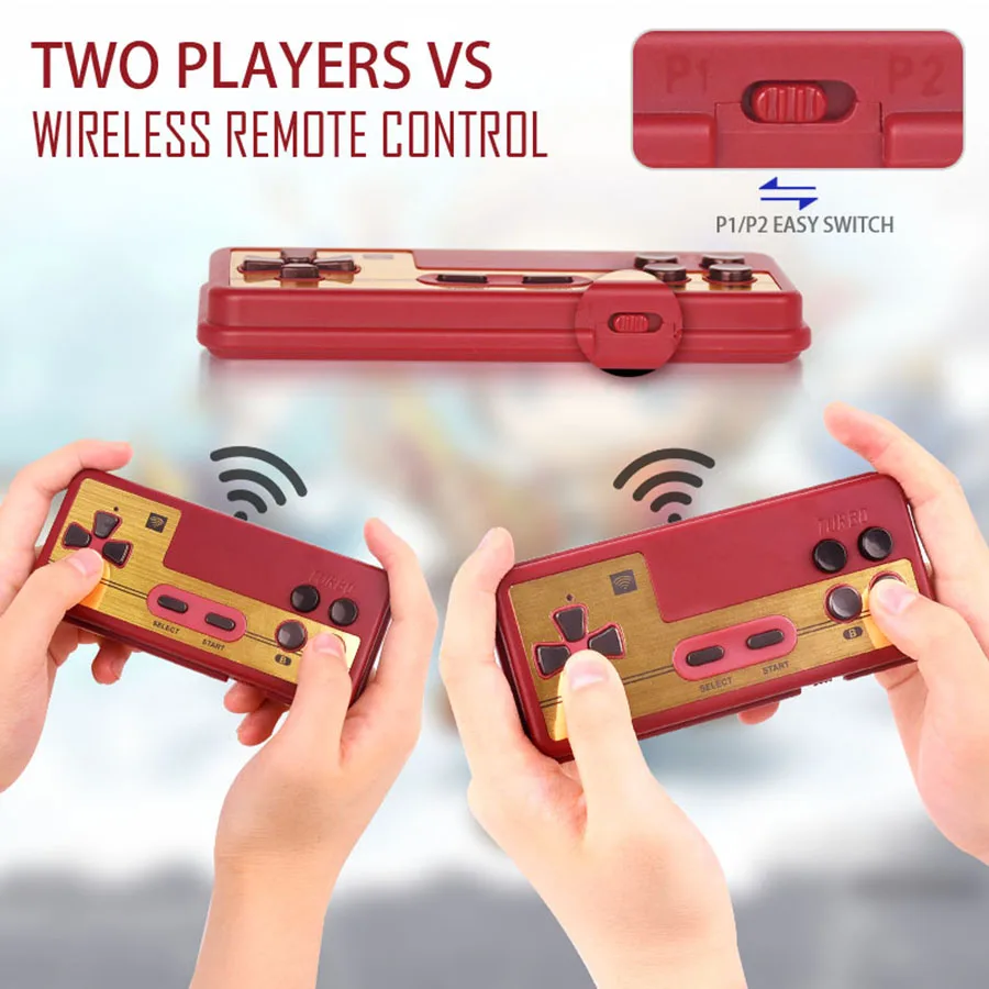 New FC 4K HD Game Stick Mini TV Video Handheld Game Console Wireless Plug&Play Retro Classic Emulator Gamepad Toy Gift view 3