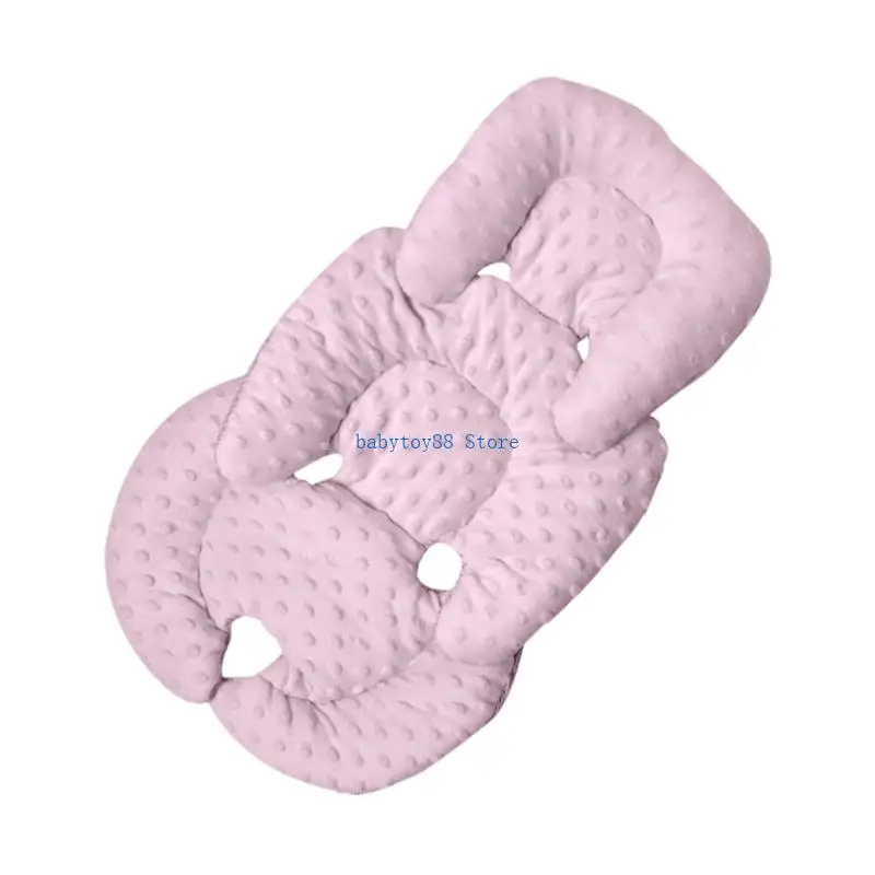Y4UD Strollers Liner Dotted Backing Pushchair Pad Double Sided Baby Carriers Cushion Pad Infant Supply