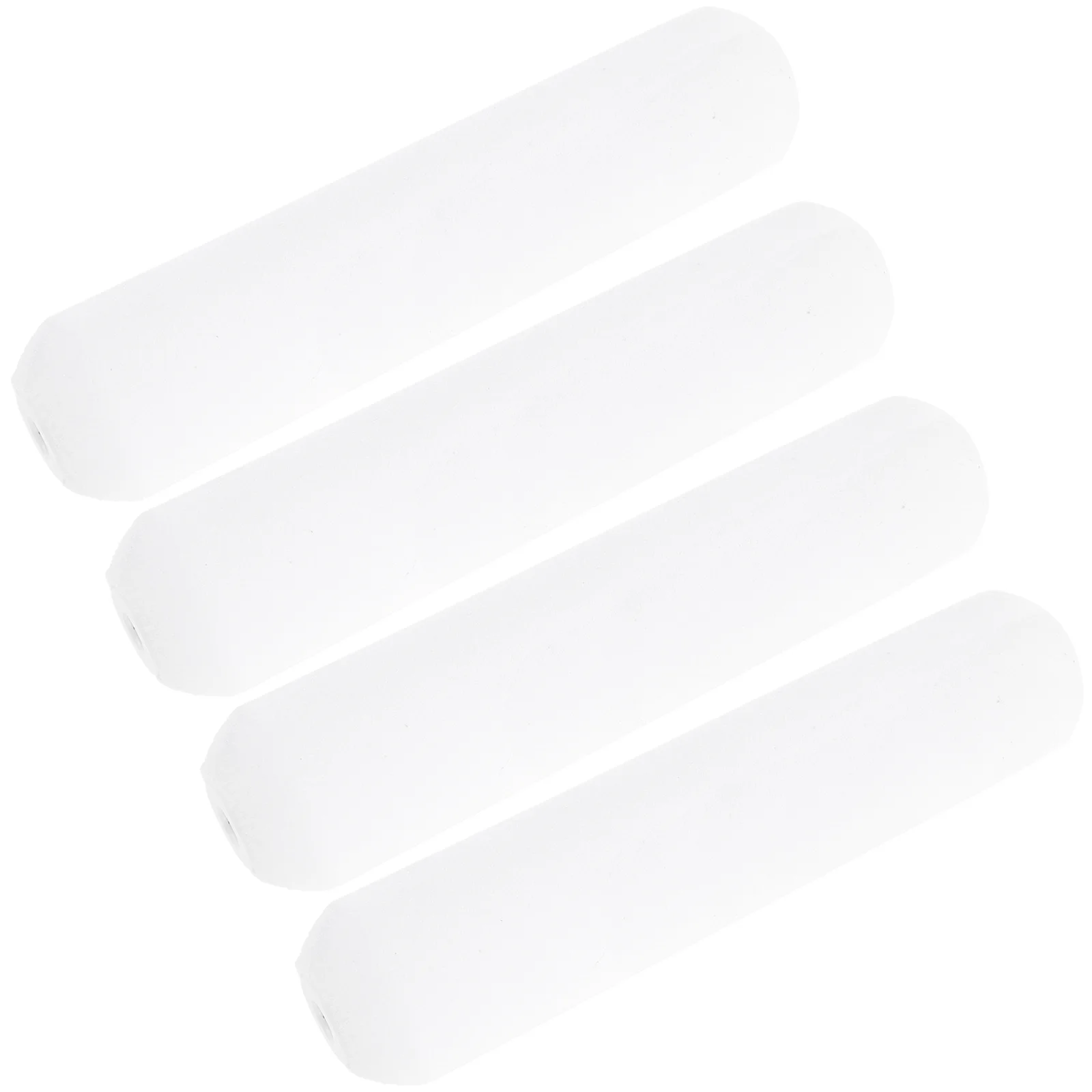 

4 шт., сменные чехлы для губчатого валика, прочные стержни для валиков с закрытым концом для настенной живописи, 6-дюймовая кисть