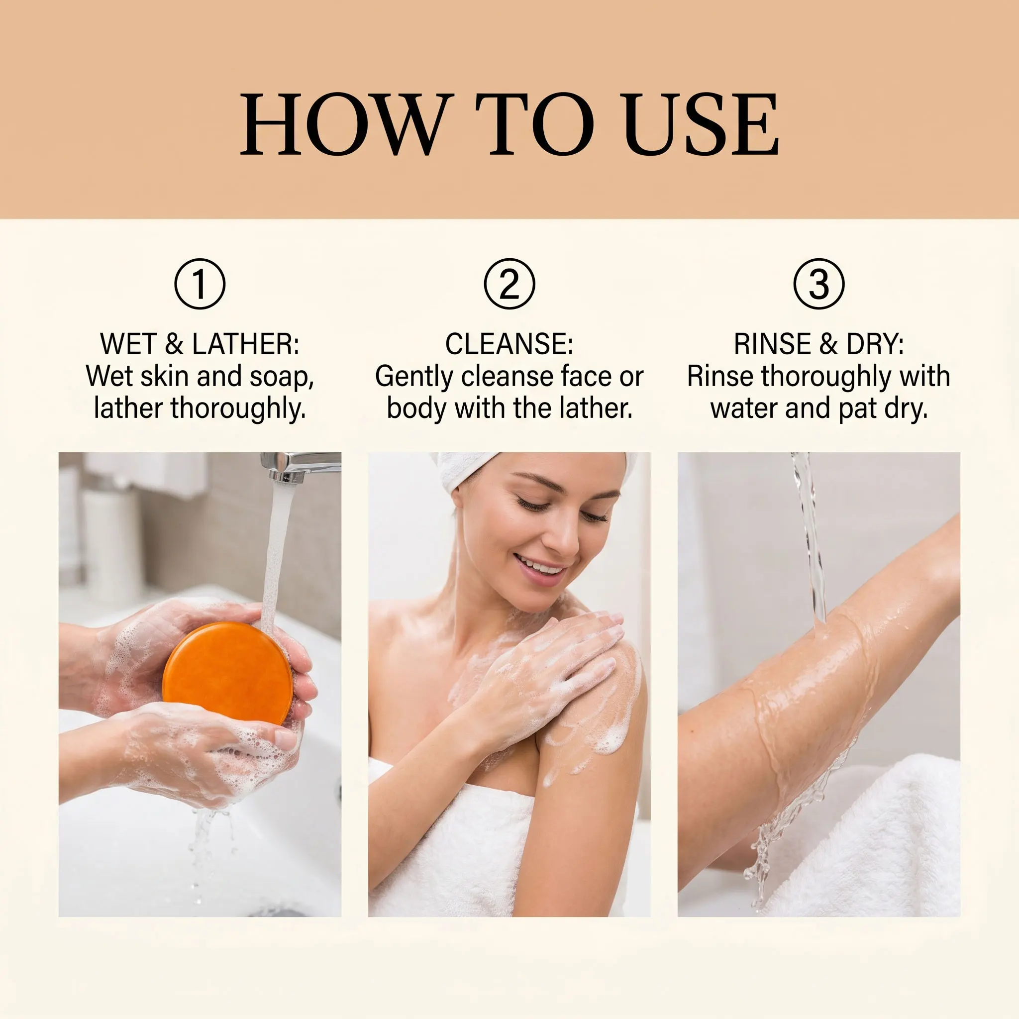 Persimmon Cleaning Soap Remove Surface Dirt Long Lasting Moisturizing Body Odor Removal Oil Balance Control On All Skin Types