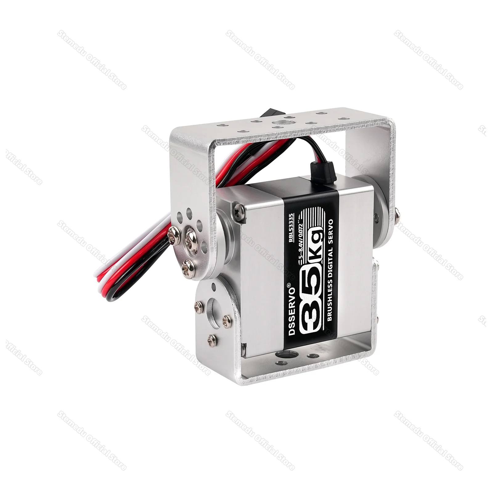 All Metal 35KG Dual Axis Digital Servos Brushless Motor Steel Gear IP67 Waterproof RC Servo for RC Truck & Competition Robot Arm view 3