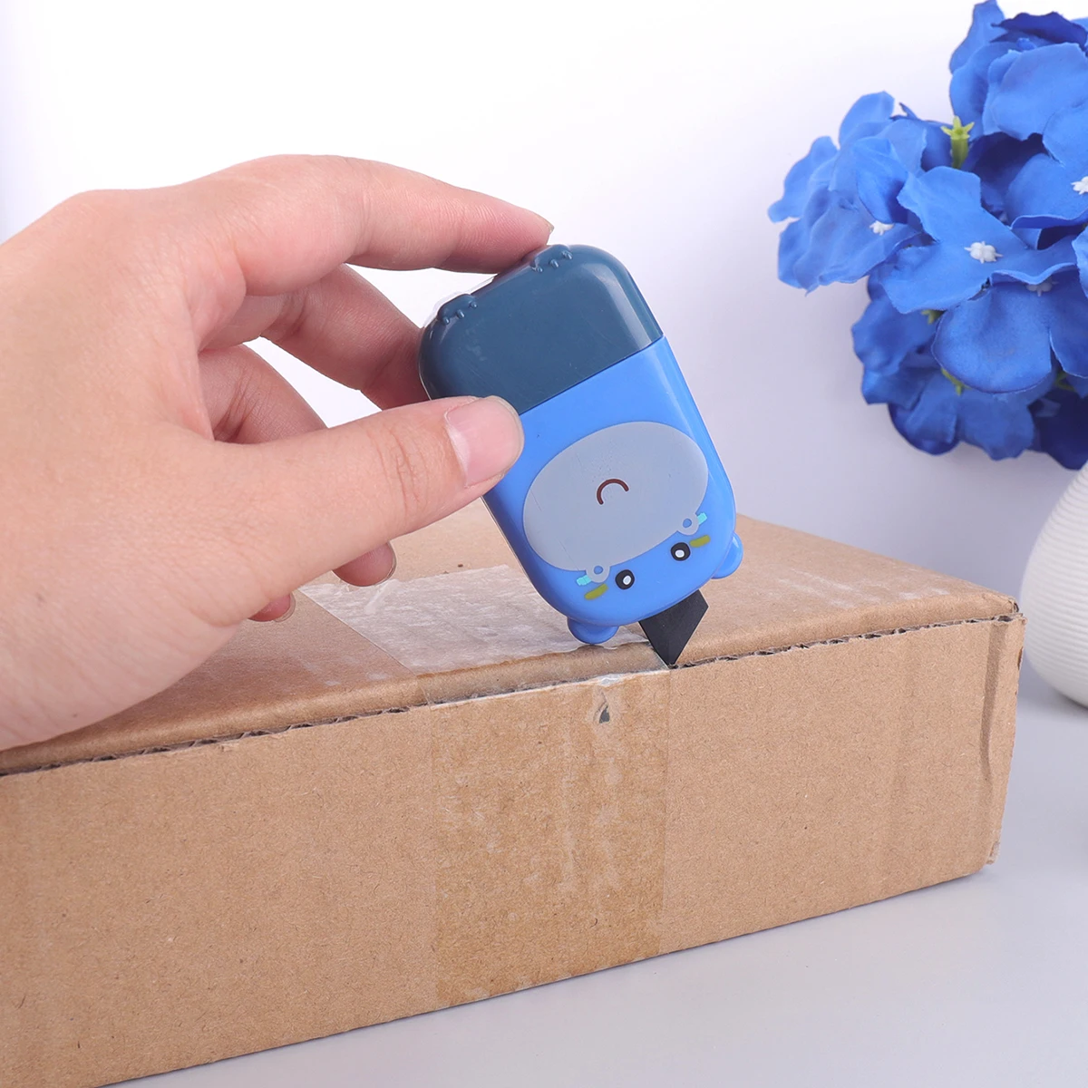 Cute Animal Roller Privacy Stamp - Panda Hippo Tiger Security Inkless Stamp for Identity Protection, Mail, Documents, Office Use