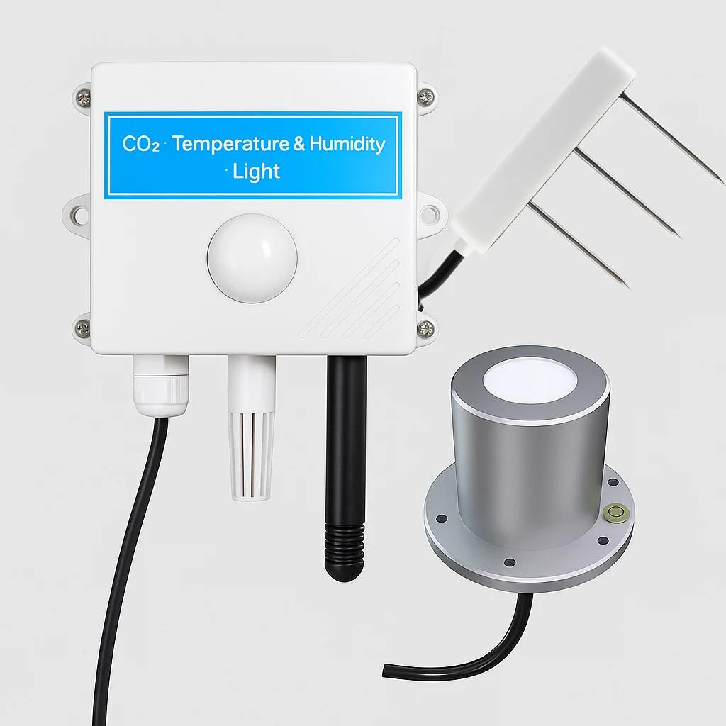 

Smart LoRa Wireless Substrate Monitoring System with CO2 Temperature Humidity Light EC Sensors for Greenhouse Cultivation