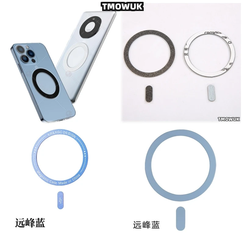 

For Xiaomi 10 11 12 12S 13 14 15 Pro Ultra For Magsafe - Metal Plate Ring Sticker For Hassle - Free Wireless Charging - Magnetic