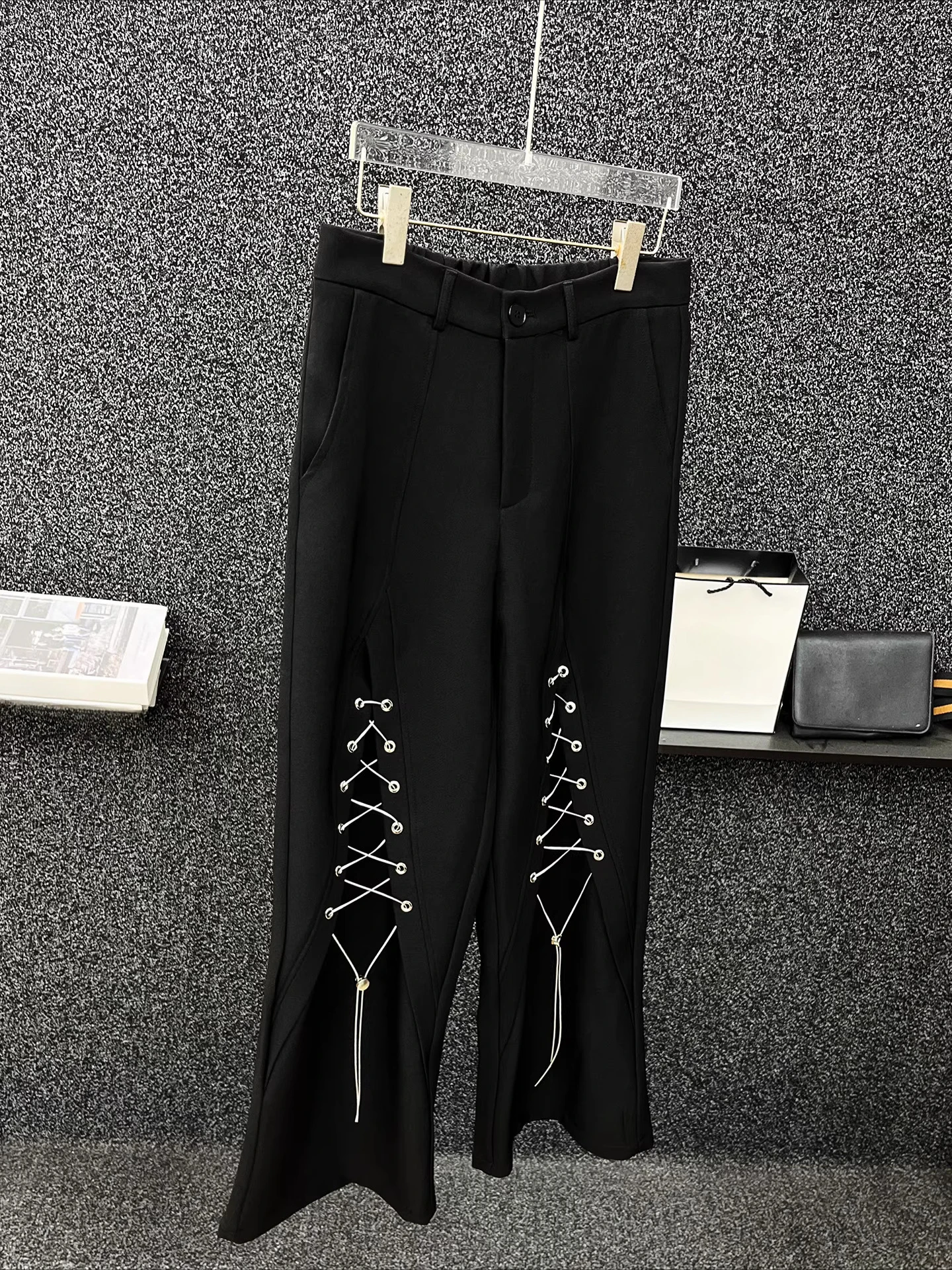 High-end Handsome Chic Trousers Men's 2025 Spring Autumn New Fashion Loose Comfort Straight Pants Male Trendy Wide-leg Trousers