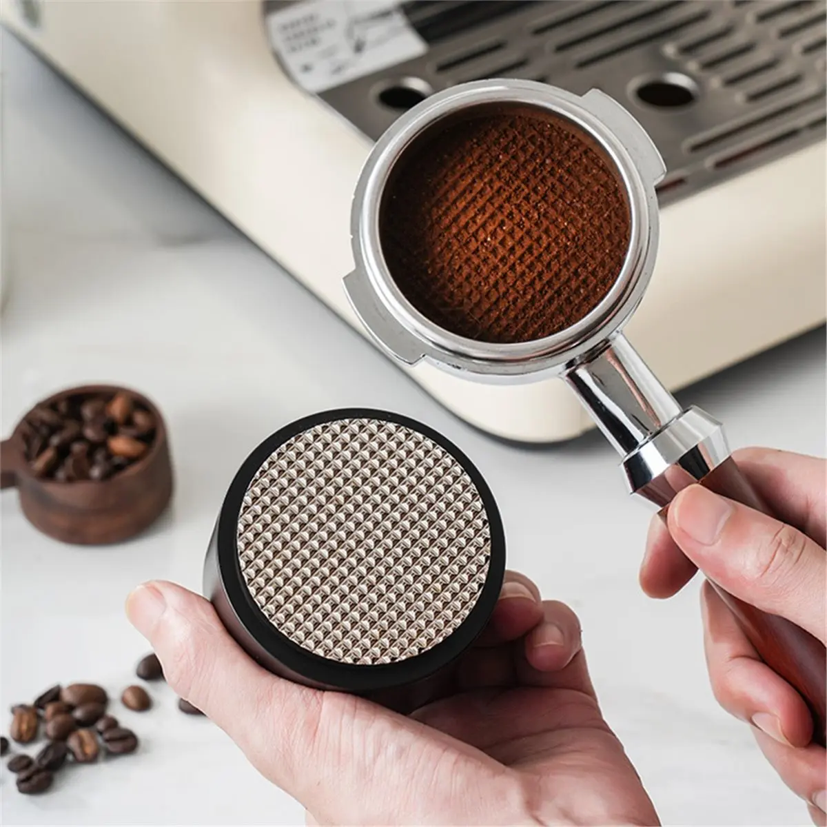 PROMOTION~ Coffee Distributor and Tamper with WDT Tool Espresso Distribution Tool Set Espresso Accessories Kit 58MM