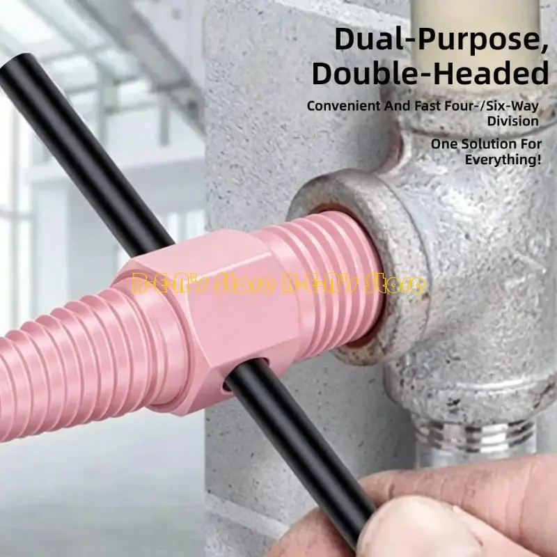 Y1AD 84mm Short Handle Broken Bolt Extractor For Plumbing Fixtures Pink Color