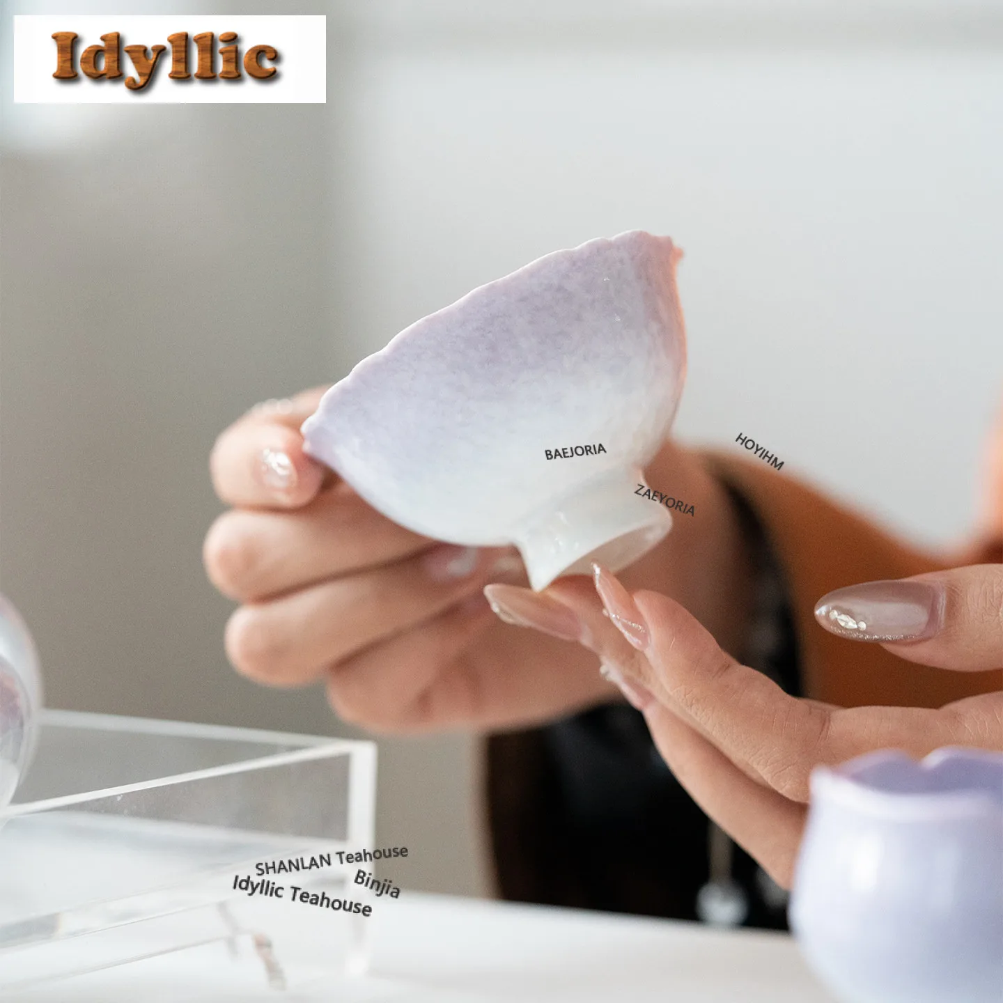 

Чайная чашка из кристаллического фарфора (60 мл) с эффектом фамбе, креативная чаша для чая, набор для чаепития, персональная чашка для дегустации, мастер-чашка для чайной церемонии, декоративная посуда для чая