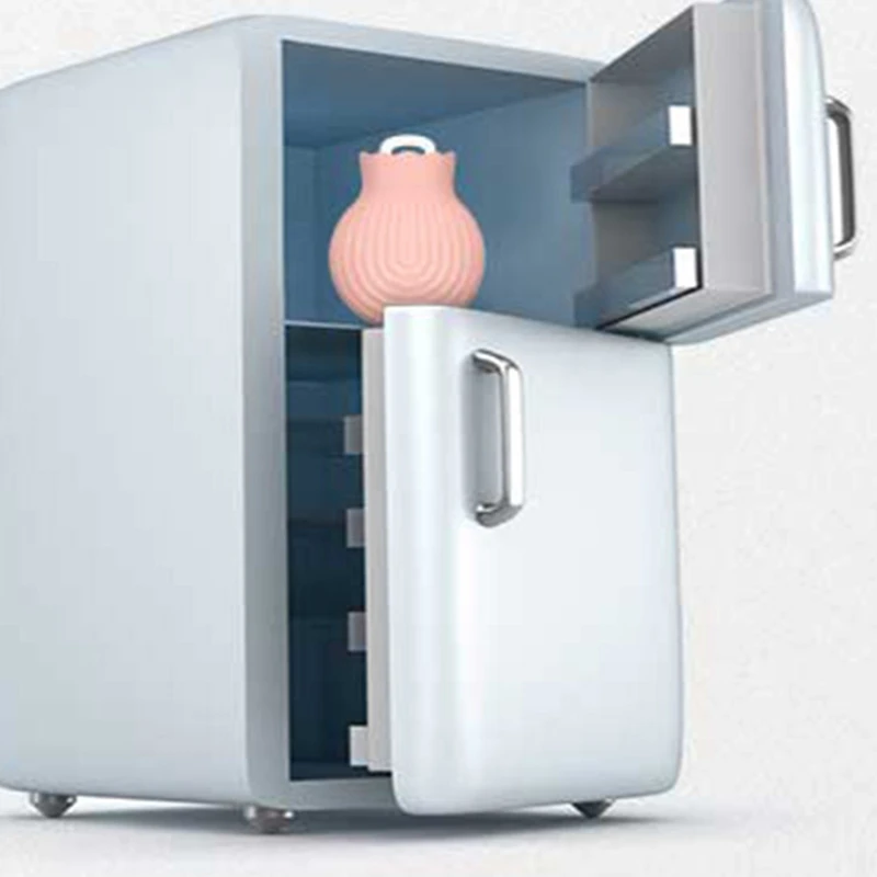 Bottiglia di acqua calda portatile in silicone addensato in inverno Scaldamani per studenti a prova di esplosione con riscaldamento a microonde