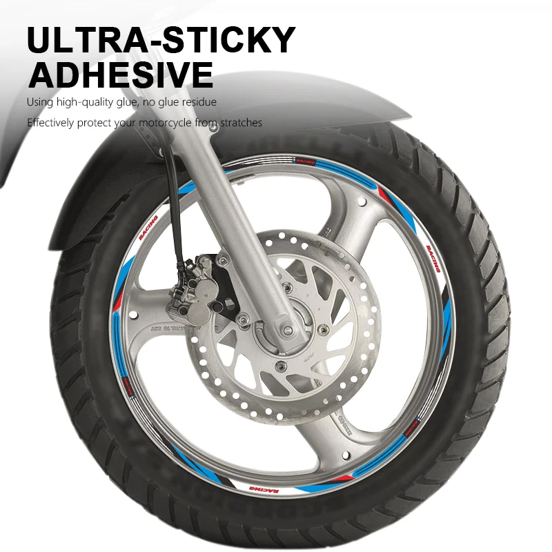 Motorcycle Wheel Sticker 18 17 Inch Wheel Decal Waterproof Rim Tape for Honda Varadero 125 XL Accessories XL125 XL 125 V