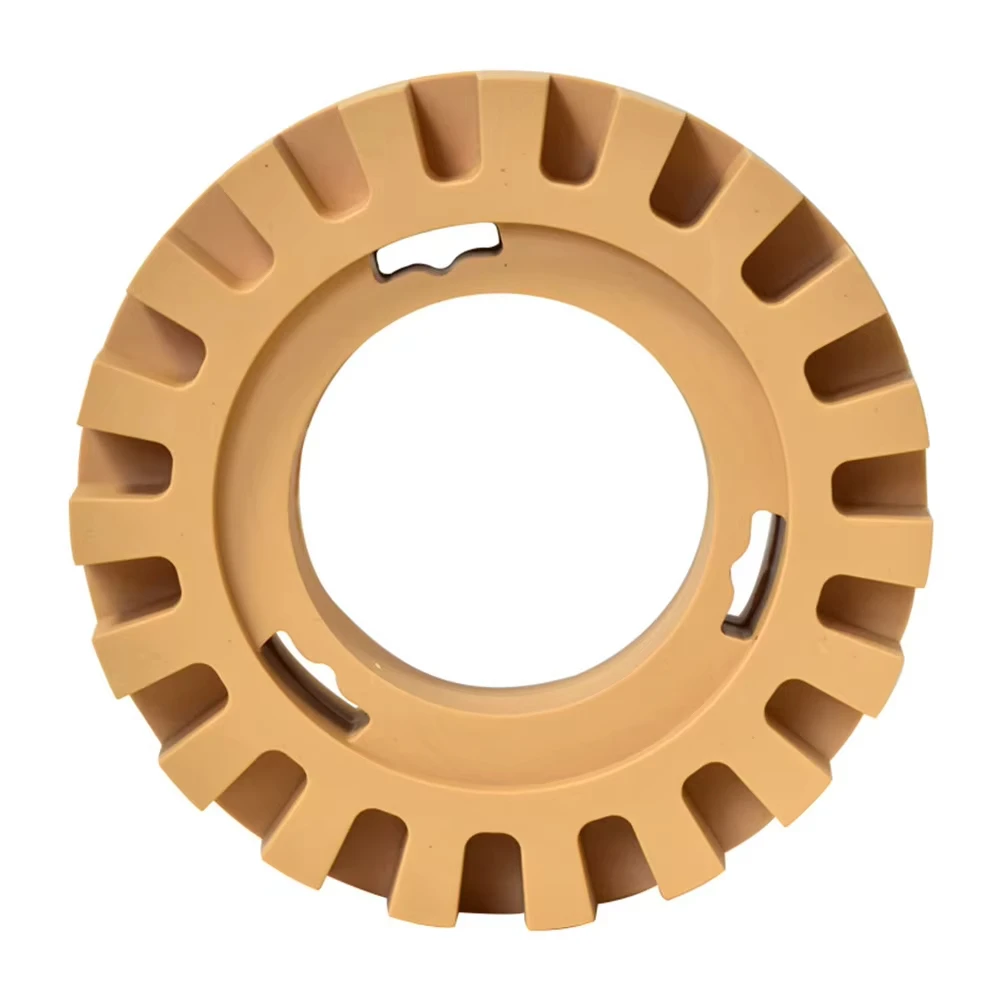 4-Inch Rubber Car Eraser Wheel Removal Car Glue Adhesive Decal Sticker Quick Removal Tool Yellow Sticker Body