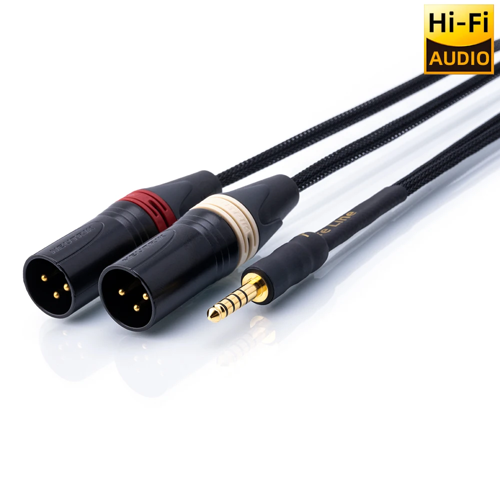 【Pureline】Japan Mogami 2944 Hi-end HiFi 4.4mm To 2XLR OFC Audio Cable Balanced 4.4mm Male To 2TRS Male Mixer Amplifier DAP Cable