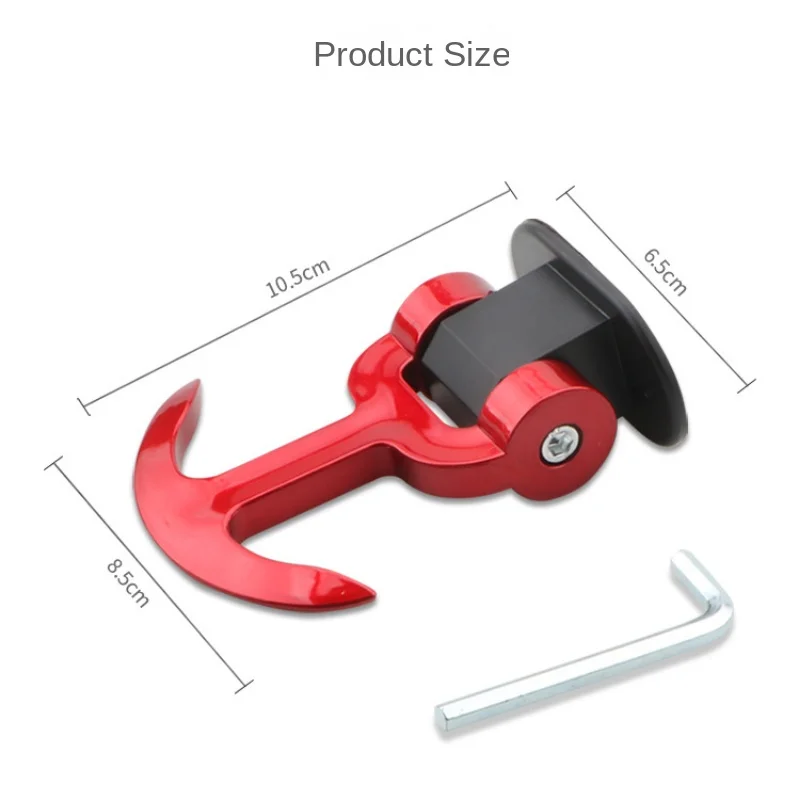 Car Shaped TrailerHook Sticker Decoration Car Rear Front Trailer Simulation Racing CarLoop Trailer Hook Installation Simple Firm