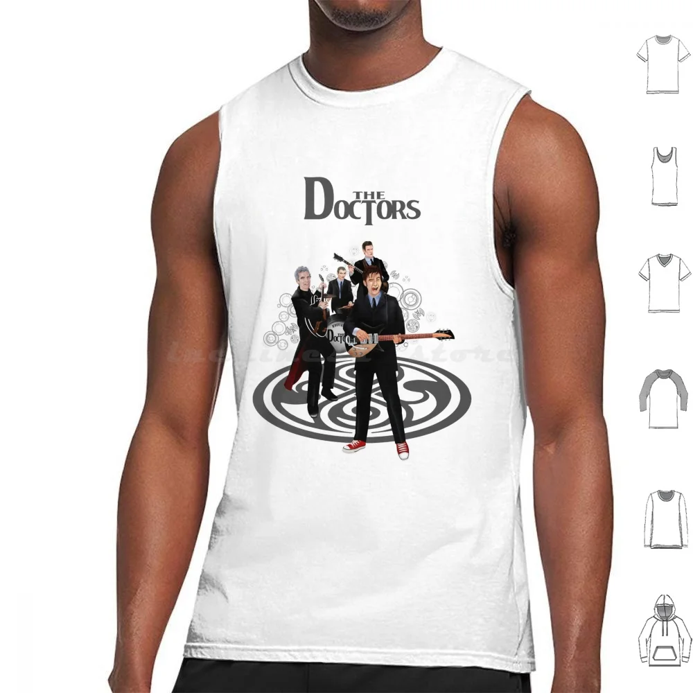 The Band Tank Tops Vest Sleeveless Funny Joke Parody British England Bad Wolf Tardis Who The Dr Who Whovian Time Lord Time