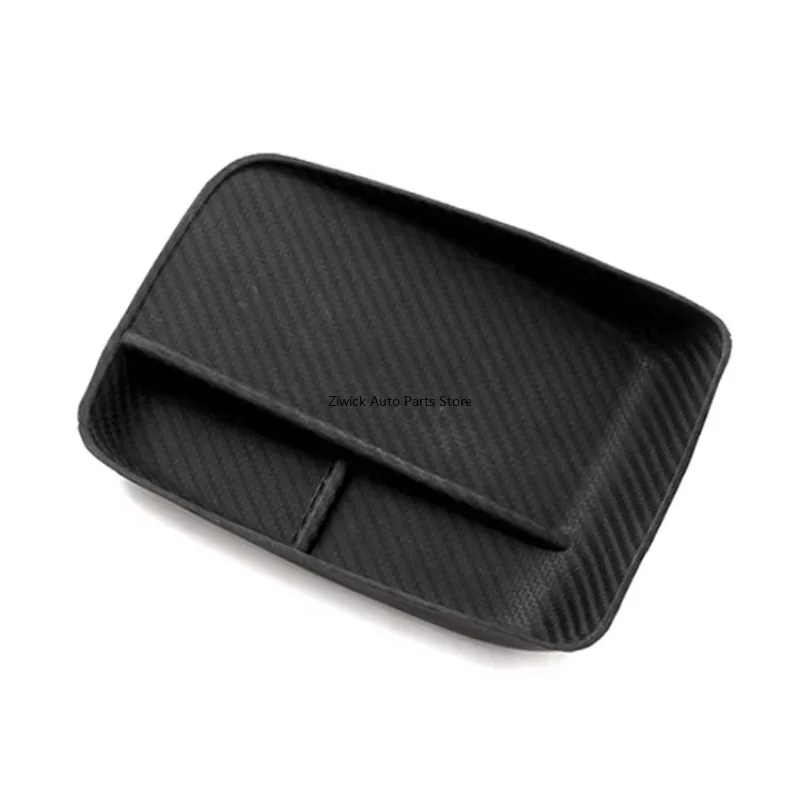 

Car Silicone Gasket Internal Accessories Decorations Center Console Tray for Prius 50 Carbon Fiber Textured Miscellaneous Bag 1x
