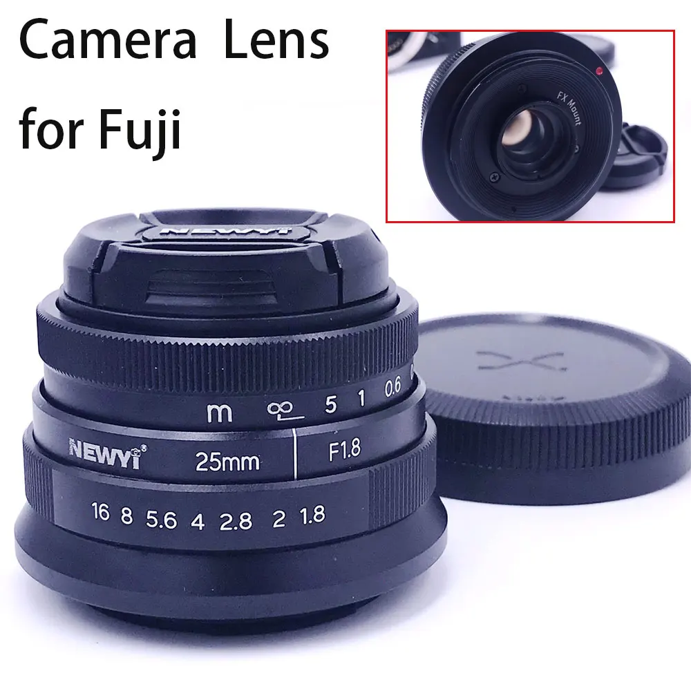 25mm F/1.8 Manual Focus MF Prime Lens for Fujifilm Fuji X-mount XA3 XE3 XT1 X-Pr01