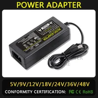 AC 110-240V DC 5V 9V 12V 15V 18V 24V 36V 48V 3A 4A 5A Adaptador de corriente universal Adaptador de cargador Eu Us para tiras de luz LED