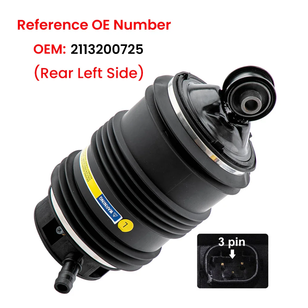 3-pinowy tylny poduszka powietrzna Airmatic lewy do Mercedes E-Class W211 T-Model S211 2113201325 2113201525 — zdjęcie 7