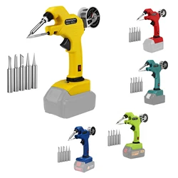 30W Cordless Soldering Iron Kit 30s Quick Preheat Soldering Gun for Dewalt/Milwaukee/Makita/Bosch/Black&Decker (No Battery)