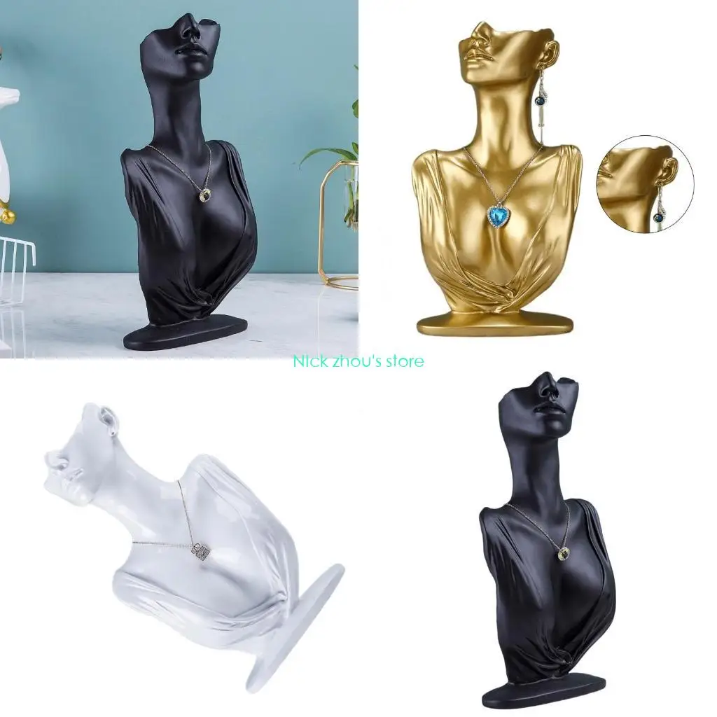 

E15E Practical Necklace Display Rack Mannequin Holder for Exhibitions and Collections