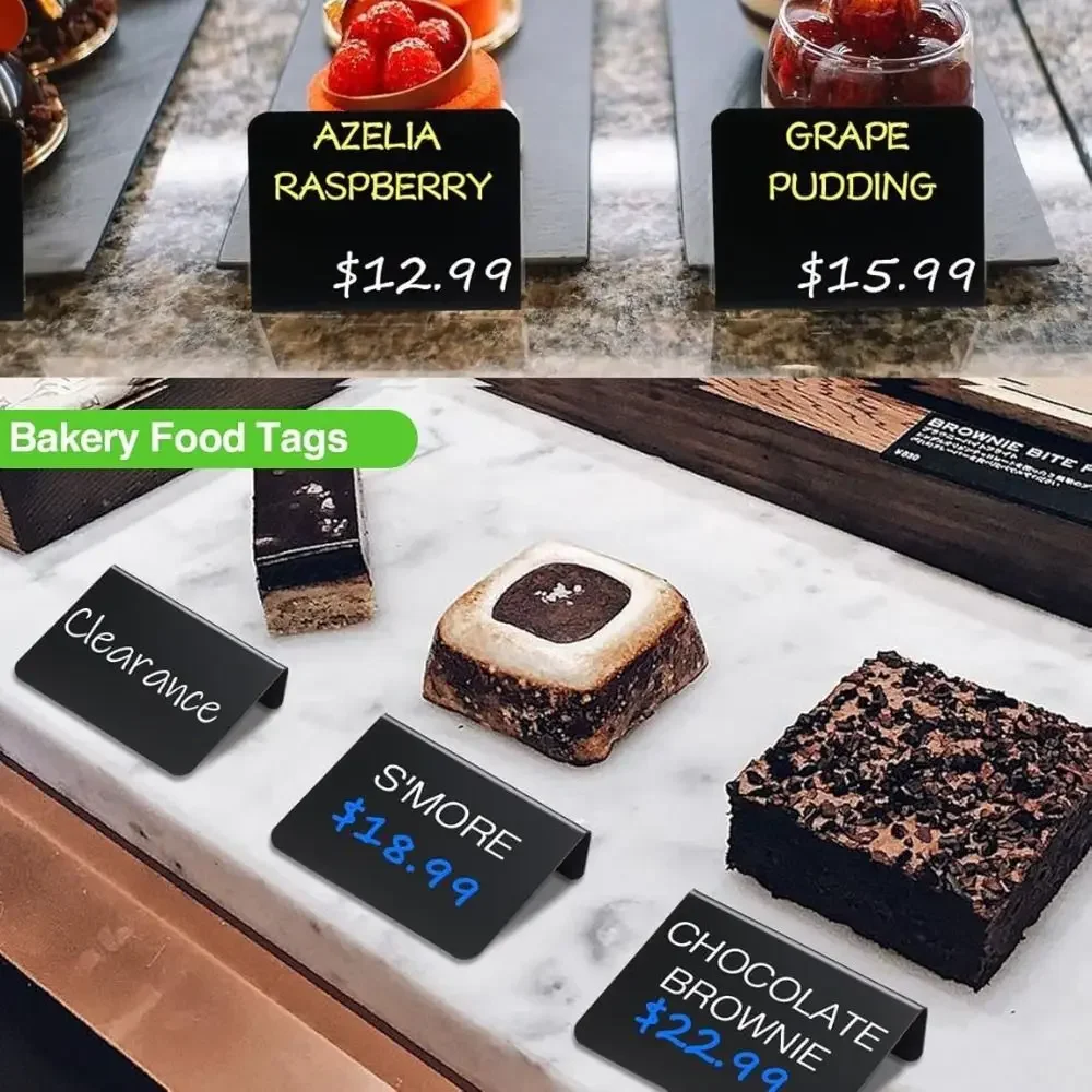 1pcs High Quality Acrylic/PVC Mini Chalkboard Reusable Writable Erasable Blackboard Erasable Message Board Wedding Table