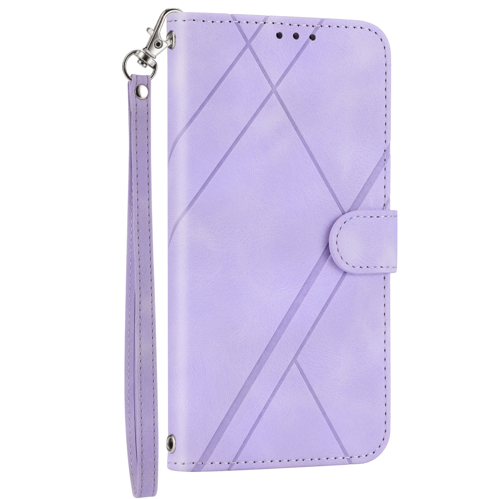 Strap Lanyard Cord Leather Wallet Phone Case For iPhone 15 14 13 12 11 Pro XS Max XR X SE2022 8 7 Plus Flip Card Slot Back Cover