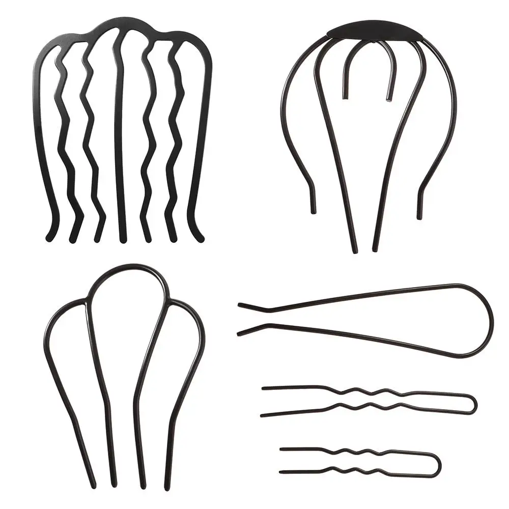 

Braid Messy Hair Side Combs Combs Pins Hair Clip Fork Teeth Hair Pin Metal Hair Fork Clip