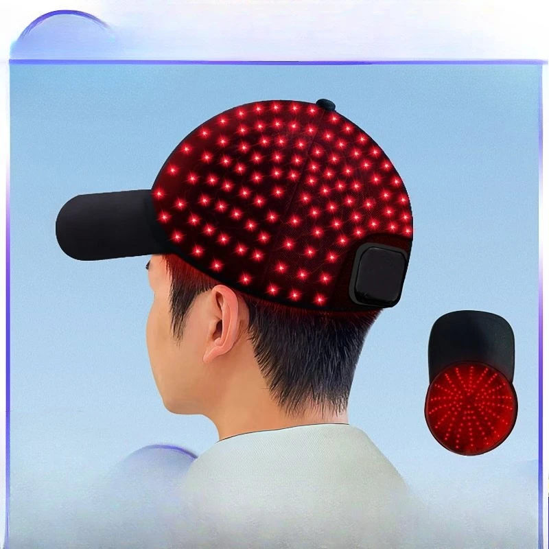 Portable and rechargeable LLLT laser hair growth instrument, anti-hair loss, hair care, infrared dense hair