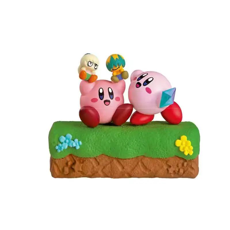 

Rement Kirby 30Th Anniversary Line Up Poyotto Collection Mini Diorama Figure Blind Box Adorable Display Model Row Collectible