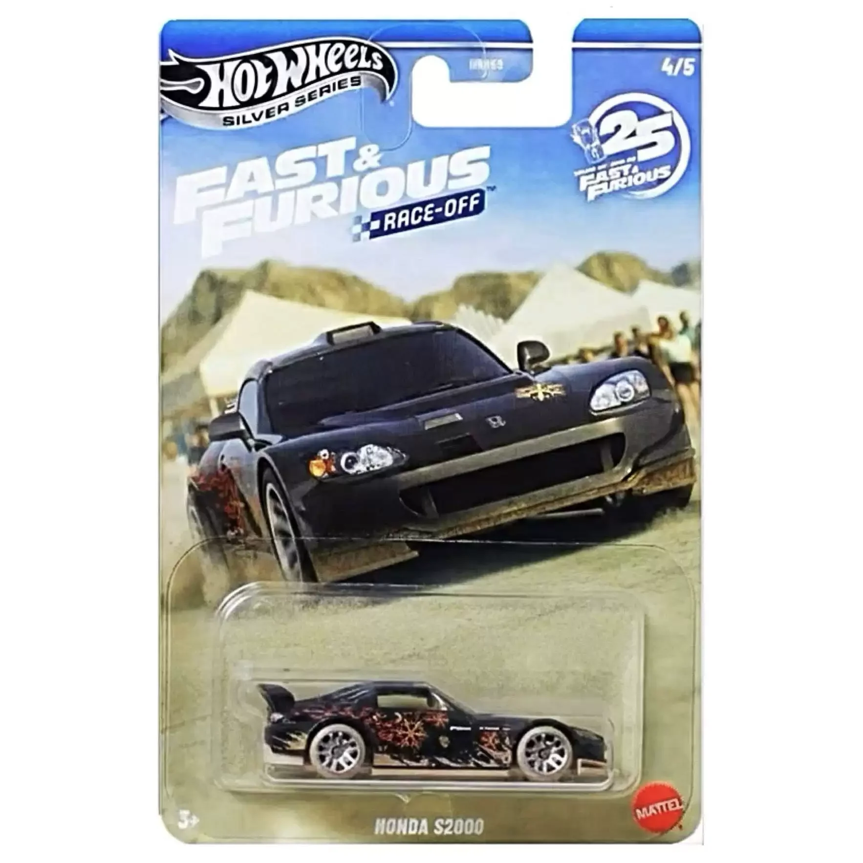 Hot Wheels 2026 Silver Series Fast & Furious Toyota Mazda Honda Volkswagen 1:64 Diecast Race-Off Car Model Collectible Kids Toys - view 5