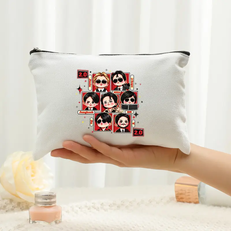 Arirang 2.0 World Tour 2026 Makeup Bags Fashion Foldable Storage Bag Travel Organizer Bags Kpop Fan Gift Lightweight Storage Bag