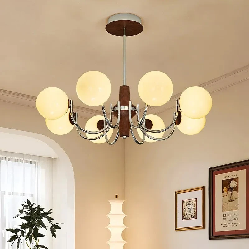 French Medieval Bauhaus Living Room Main Chandeliers Retro Magic Beans Haute Led Lights Bedroom Hanging Lamps for Kitchen Island