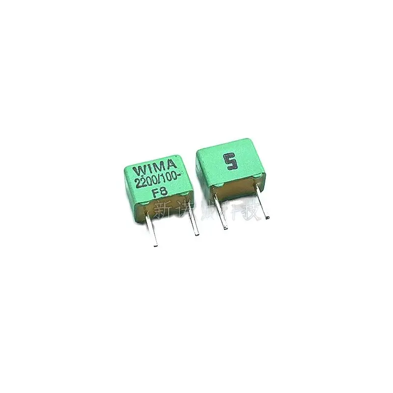 10pcs/German Weimar Capacitor WIMA 100V 222 0.0022UF 100V 2200PF FKP2 Foot Distance 5mm