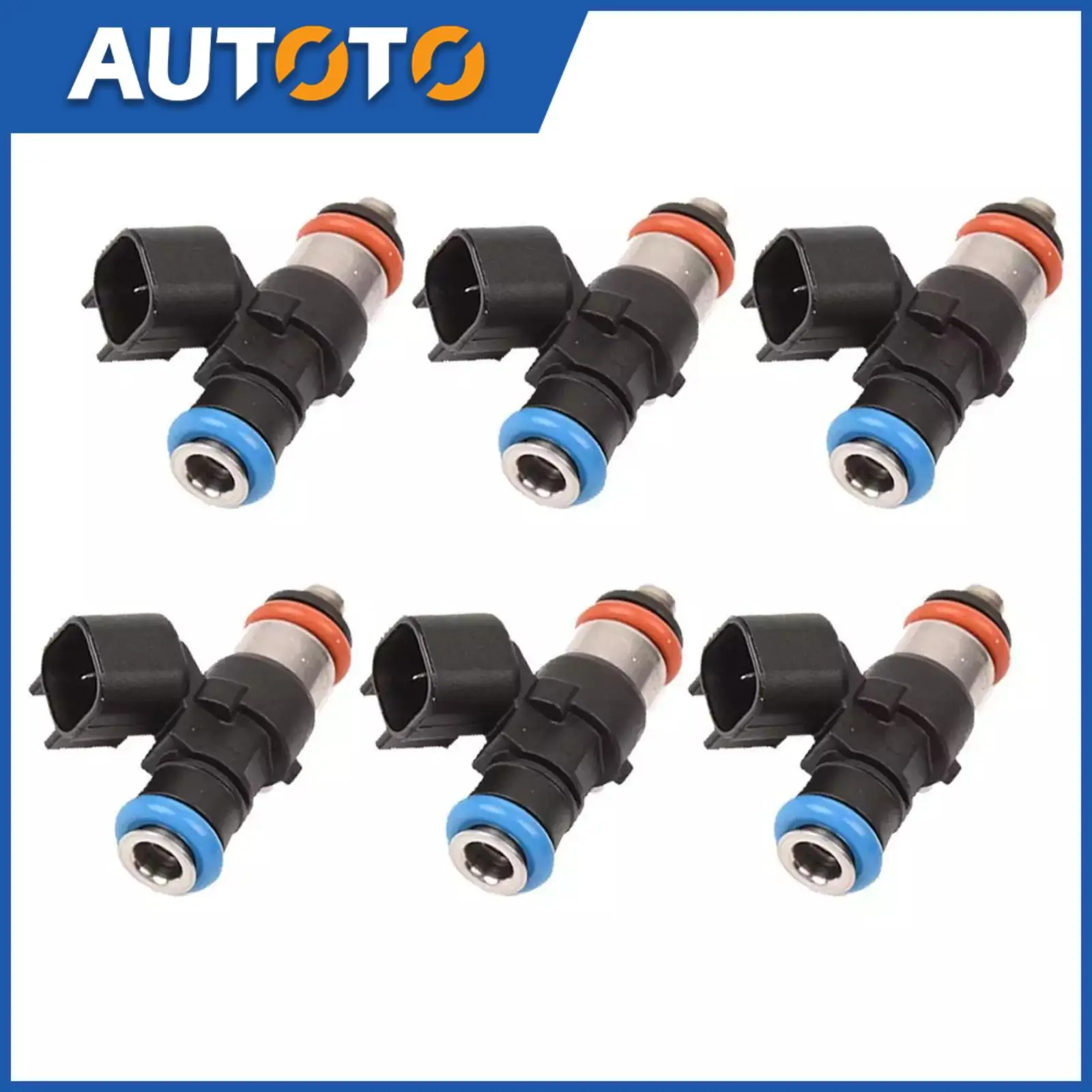 

0280158091 Fuel Injectors Nozzle For Ford Edge Lincoln Mazda 3.5 3.7L 2007-2011 Automotive New Fuel Injector Accessories 6Pcs