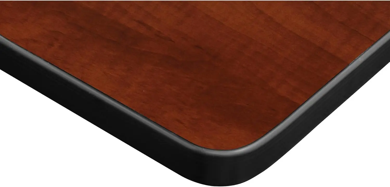 Kee 48"" Square Breakroom Table- , Cherry Top, Chrome Legs (Tb4848Chbpcm)