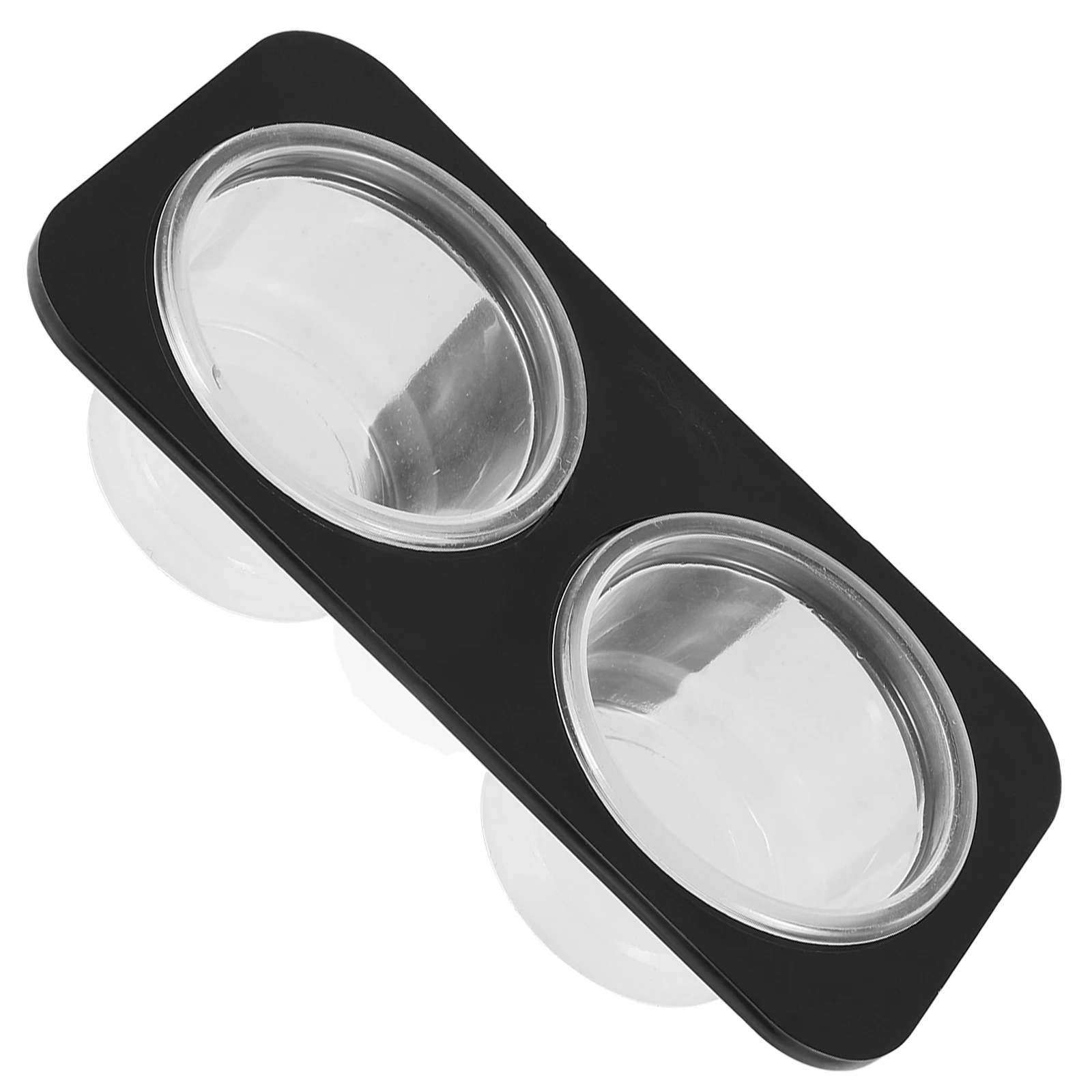 

Reptile Bowl Gecko Feeder Lizard Pet Feeding Tools Crested Water Dish Suction Cup Durable Bowls Easy Food Container Glass