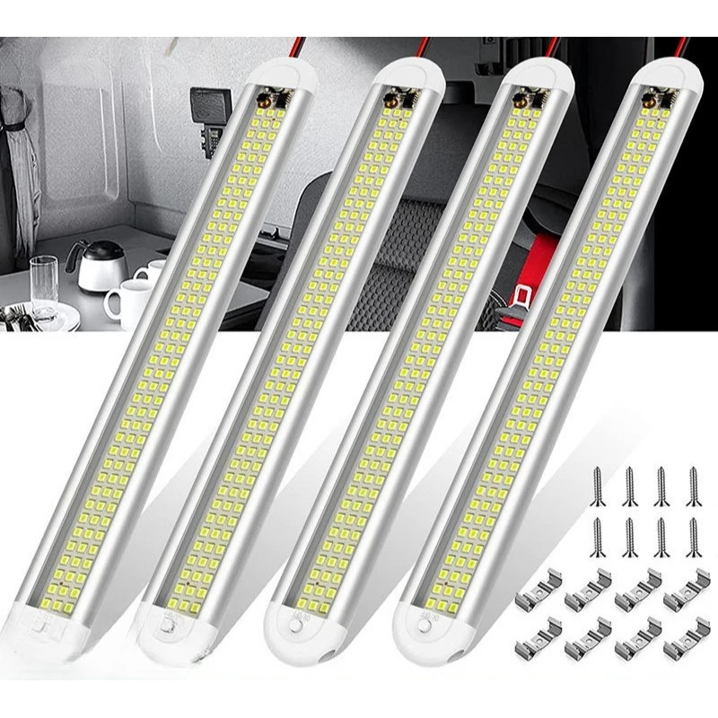 

12V Cabin Light with 120 LED Beads RV/Truck/Forklift Strip Independent Switch Super Bright Energy Saving Modified Vehicle Light
