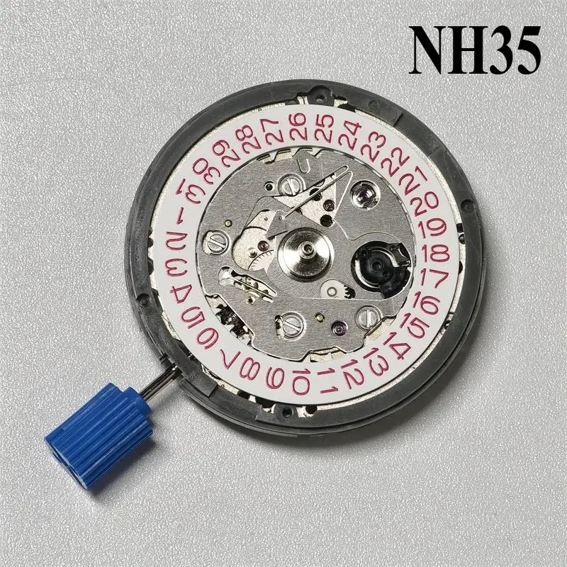 

Новые белые/черные часы NH35 с автоматическим заводом, 24 камня, 3 на 3,8 на 6, механический механизм, высокоточный набор стержней календаря